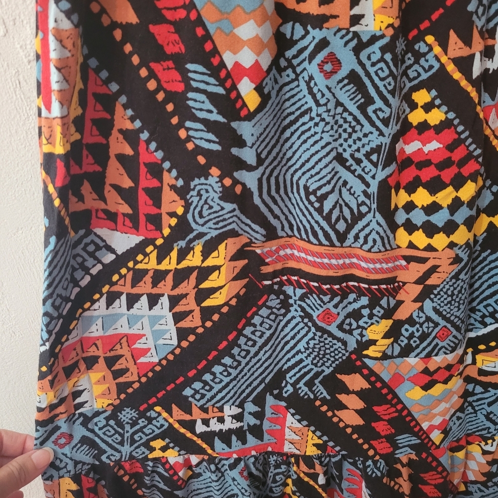 Notations Petite Unique Colorful Pattern Skirt Si… - image 5